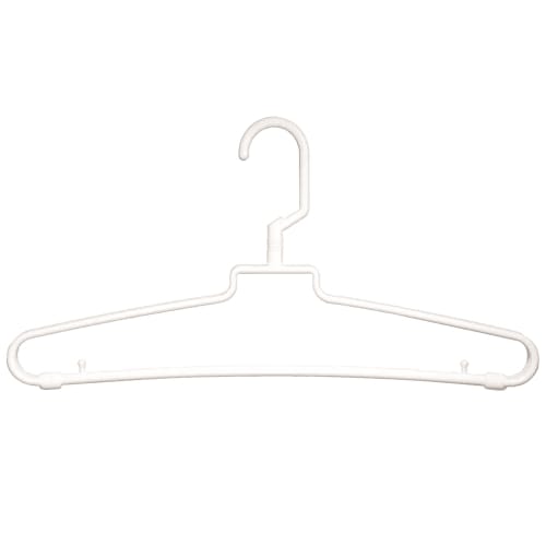 Percha de Plástico para Hombre, Gancho Giratorio, Blanco